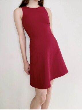 Madewell Sleeveless A-Line Mini Dress in Wine